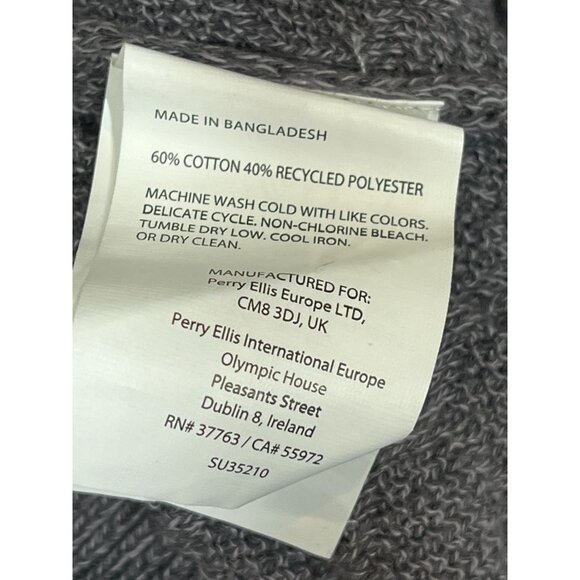 Lore Tahoe Rivers Men’s Knit Zip Hoodie Sweater Gray Medium Fall Cozy Casual - Picture 8 of 15